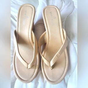 Cream color sandals with 3" heel NEW SIZE 9